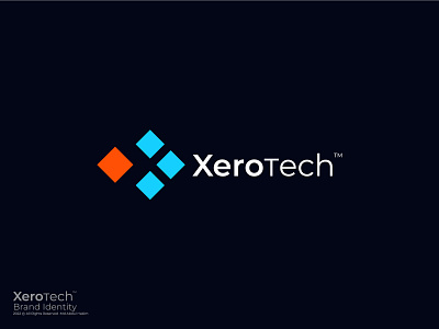 Tech Logo Brand Identity, Logo Design, Logo brand identity branding creative logo identity design logo logo branding logodesign logodesigner logomark logos minimalist logo modern logo tech tech logo tech logo branding technology xero xerotech xerotech logo branding