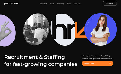 Permanent - HR company: Website design figma site ui ux web design website