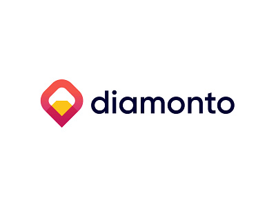 abstract diamond logo design branding crypto crypto payment cryptocurrency logo diamind ecommerce geometric gradiant icon logo logo design mark symbol technology