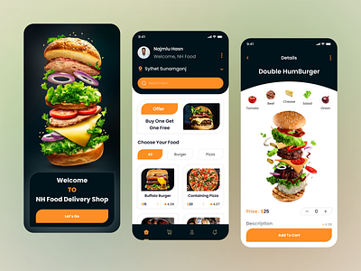 Food Ordering App app app design burger app clean clean design food food app food delivery food delivery app food ordering minimal mobile app online online ordering pizza app snacks ui design