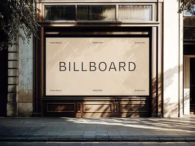 Horizontal Outdoor Billboard Mockup ad advertisement advertising banner billboard city download frame mockup outdoor pixelbuddha poster psd shadow shopfront storefront street template urban wall