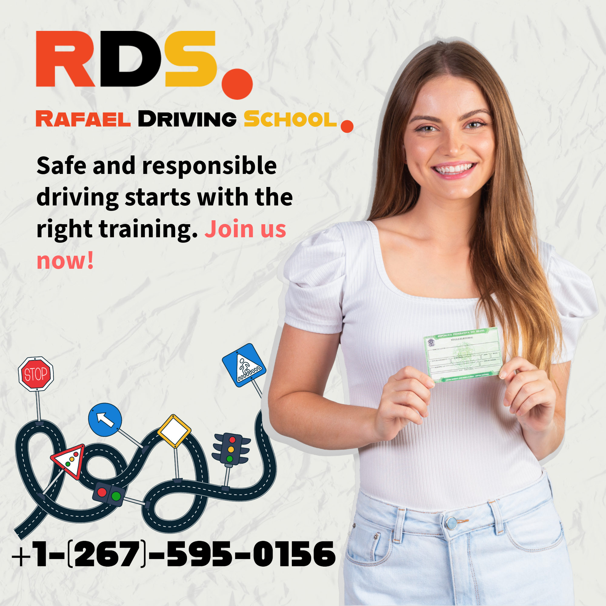 DRIVING SCHOOL driving graphic design post school smm