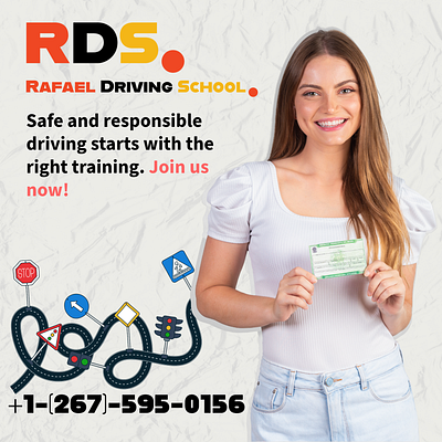 DRIVING SCHOOL driving graphic design post school smm