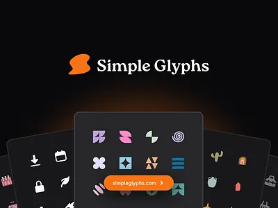 Simple Glyphs — Authentic design assets, zero AI clutter abstract agency boho branding cover design geometric icon icon design icon set icons illustration illustrations logo meta image modern shapes simple glyphs ui ux