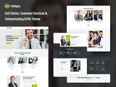 Teliqon - Call Center & Telemarketing HTML Template business design ecommerce design responsive responsive design virtual assistance woocommerce wordpress development wordpress theme