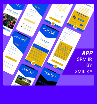 SRM IRC APP design design graphic design ui ux