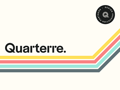 Quarterre brand identity branding identity design logo q roundel