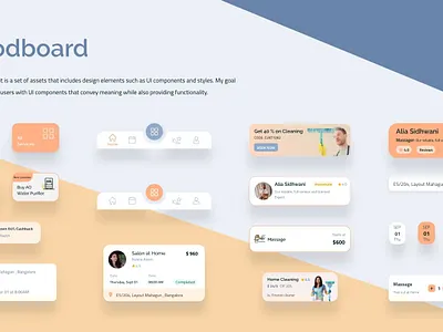 Homeservices - Moodboard UI Design dashboard design home moodboard services ui user interface