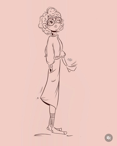 Socks. character characterart characterdesign curl design girl hair illustration woman