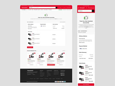 Thank You Page 😉 delivery ecommerce online order shopping store thankyou ui ux web design website