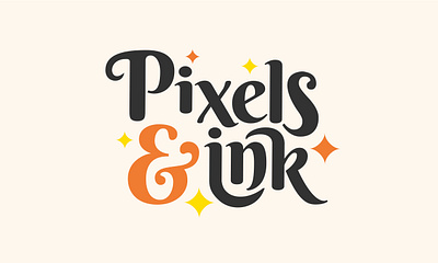 Pixels & ink branding design graphic design illustration logo vector