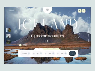 The Iceland Travel Website ⛰️✈️ agency experience interface journey landing page travel ui uiux user ux web web design website