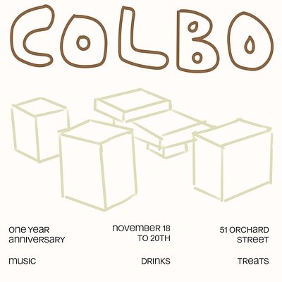 Unused Event Poster Exploration for Colbo branding design graphic design illustration logo typography