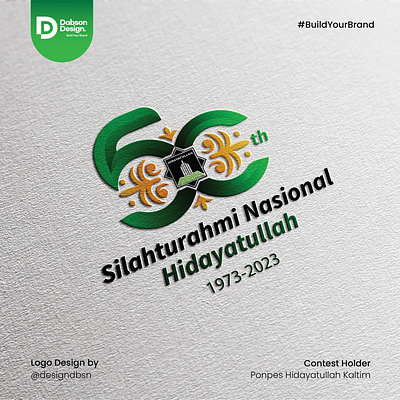 Logo 50 th Silahturahmi Nasional Hidayatullah branding graphic design logo
