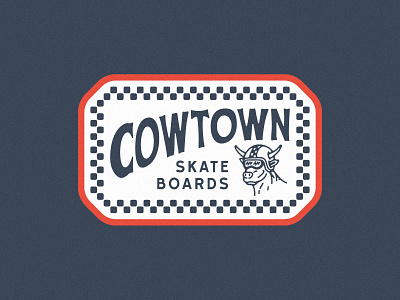 Cowtown Speed Cow apparel arizona bull cow cowtown illustration minicheck patch phoenix racing shirt skateboard skateboards skateshop speed