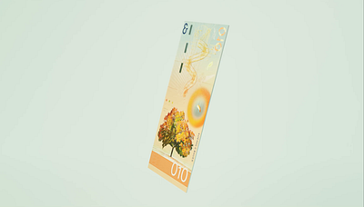 Sustainable banknote animation branding motion graphics