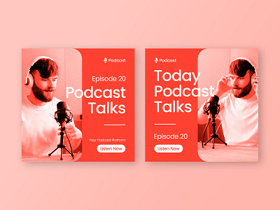 Podcast Instagram Template audio branding broadcast business coach content creative episode influencer instagram post lifestyle media mentor modern online podcast promotional social media templates streaming talks