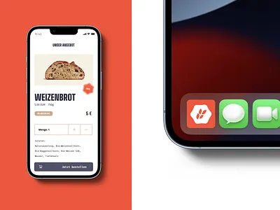 Gutes Brot - App app design graphic design illustration logo typography ui ux
