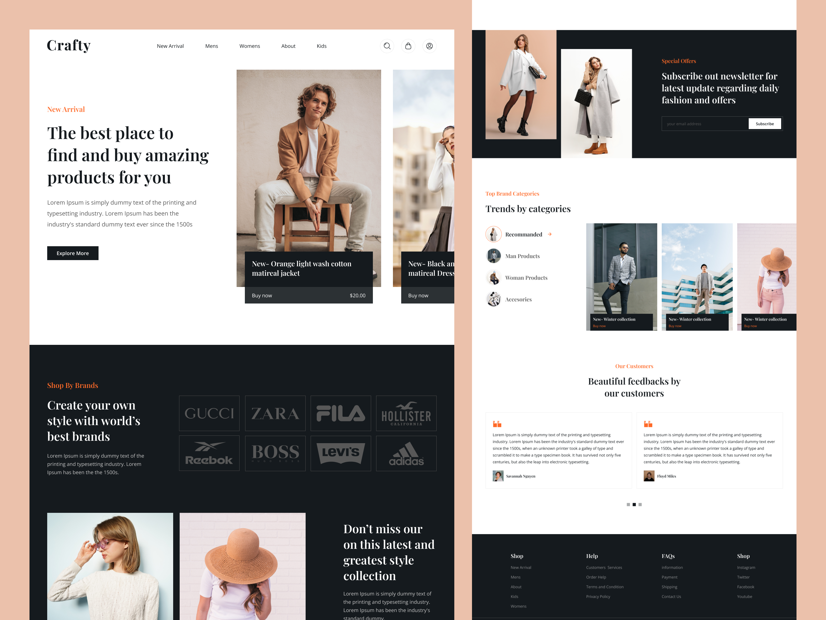 Example of Saa S Landing Page UI UX Design