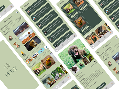 UI of a Pet store App branding design figma illustration logo productdesign ui ui design ux design