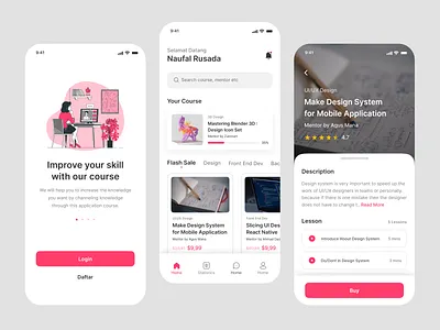 e-Learning Mobile App e book exploration learning logo madewithfigma study tutorial uidesign uidesigner uiux uxdesign uxdesigner webdeveloper