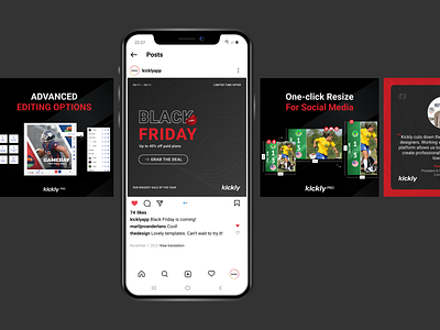 Designs for Social Media (Sports) advertising black friday branding content dailyui design graphic design illustration instagram post logo promotion post social media sports typography ui