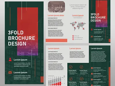 Brochure 02 adobe illustrator advertising art brand identity branding brochure company design graphic design illustration promotional vector