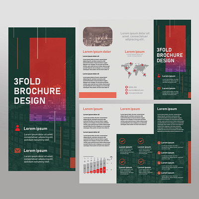 Brochure 02 adobe illustrator advertising art brand identity branding brochure company design graphic design illustration promotional vector