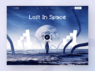404 Page | DailyUi 008 404 404 error page 404 not found 404page astronaut daily 100 challenge daily ui 008 daily ui challenge dailyui imtiazux landing page landingpage page not found photo manipulation space typography ui ux design web design