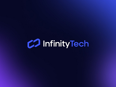 Infinity Tech - Logo Design branding design gradient logo design graphic design illustration logo logo design logo symbol logos logotype startup logo tech tech logo ui