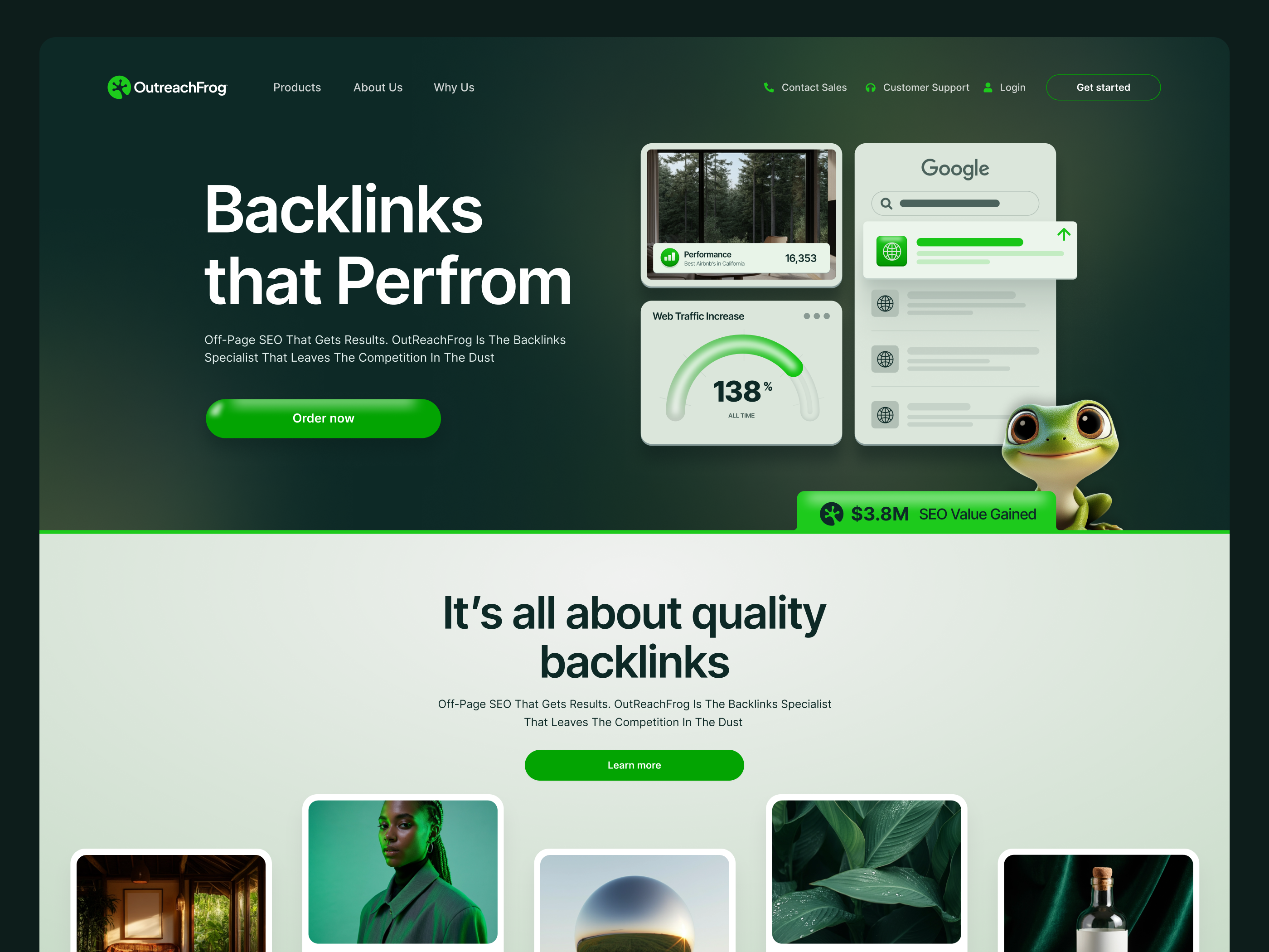 Example of High Converting Landing Page Design