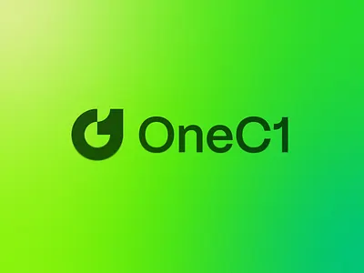 OneC1 - Logo Design branding c1 creative logo design dutch logo design freelance logo design gradient logo green neon identity design jeroen van eerden logo logo design modern logo design onec1