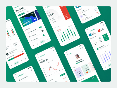T-Pay | Money Transfer and Online Payment Application application bank bank app banking chart credit card currency finance fintech green investment ix studio ixstudio mobile banking online banking pay payment transaction transfer wallet