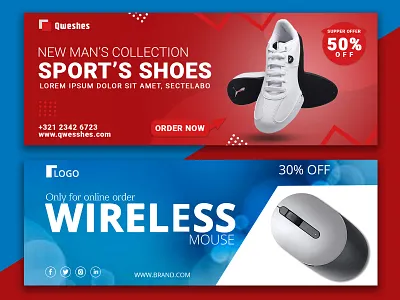 Web Banner, Sale Banner banner banner cover facebook banner sale banner social web banner