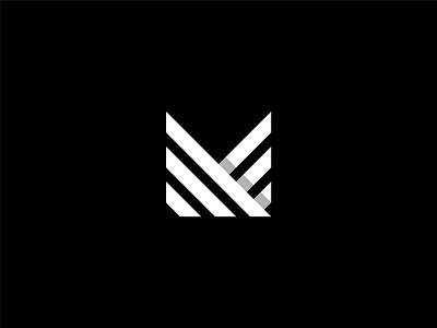 M Letter Monogram Mark branding clean design letter lettermark logo m monogram