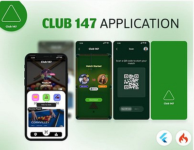 Club 147 Application Design & Development adobe illustrator adobe photoshop app design app development branding design figma graphic design illustration logo logodesign mobile app design uiux