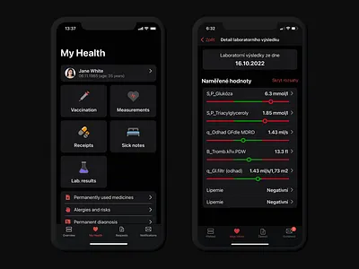 Online Ambulance - Dark Mode app design app development czechdesign dark mode doctor doctor app health app healthcare ios app mobile app ui