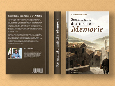 Book cover design book graphic design illustration italy memoir memory nostalgia print design