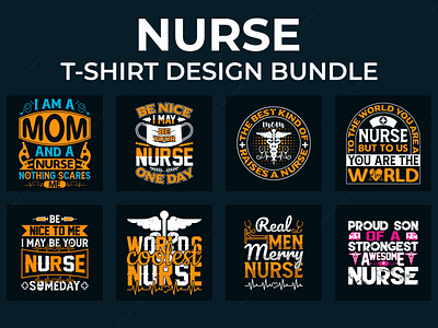 Nurse t-shirt design bundle amazon branding bundle design design fashion graphic design graphic t shirt merch new t shirt design nurse shirt design t shirt t shirt design tshirt design typography vector