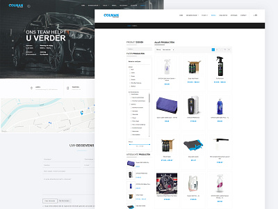 Colman Car Care Webshop | Webdesign design graphic design ui ux webdesign webdevelopment