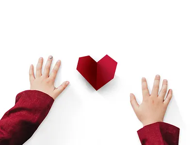 Fundacja Serce - Paper Cutout branding design design system graphic design logo vector visual identity