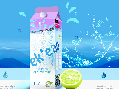 Sustainable Packaging add branding consumer goods design drops durable e2e fast moving consumer goods fmcg illustration illustrator packaging photoshop sparkling sparkly sustainable water