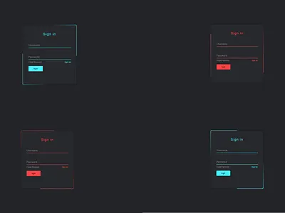 Animated Login Form google website