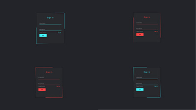 Animated Login Form google website