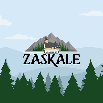 Koło Zaskale - Primary Logo Color branding design goral goral logo goralskie logo graphic design logo podhale poland polish highlander polish highlander logo zakopane zaskale zppa zwiazek podhalan