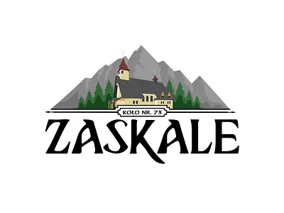 Koło Zaskale - Primary Logo Color branding design goral goralskie logo graphic design kolo zaskale logo podhale poland polish design polish highlander logo zakopane zaskale zppa zwiazek podhalan