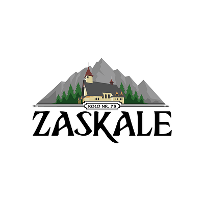 Koło Zaskale - Primary Logo Color branding design goral goralskie logo graphic design kolo zaskale logo podhale poland polish design polish highlander logo zakopane zaskale zppa zwiazek podhalan