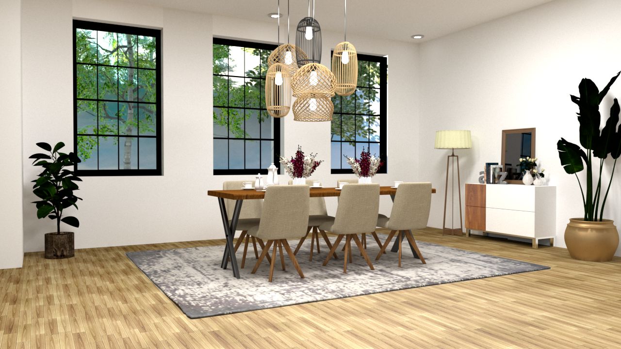 Dining room design interior textures