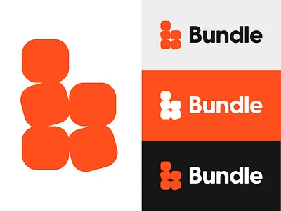 Bundle Brand Logo b logo brand brand design brand identity branding company logo design graphic design logo logo design minimal logo orange logo