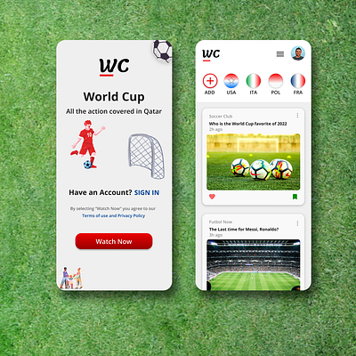World Cup App app branding design graphic design logo ui ux